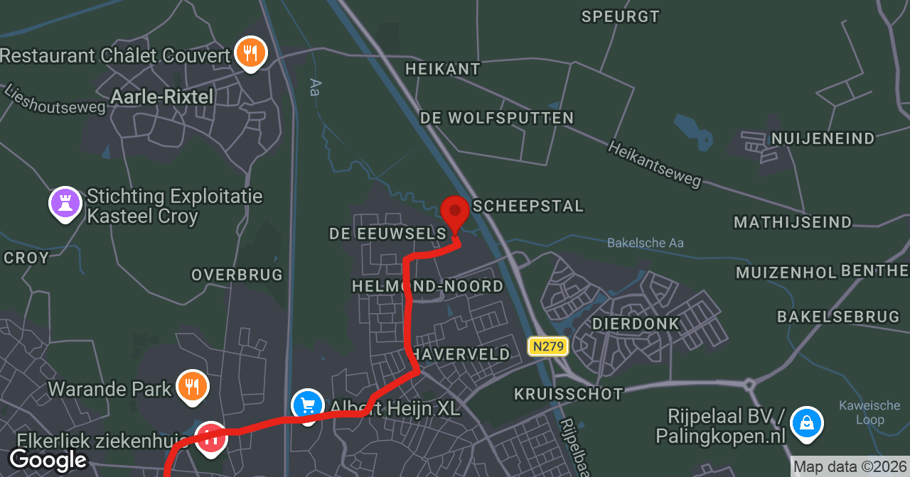 Kaart van de meldlocatie