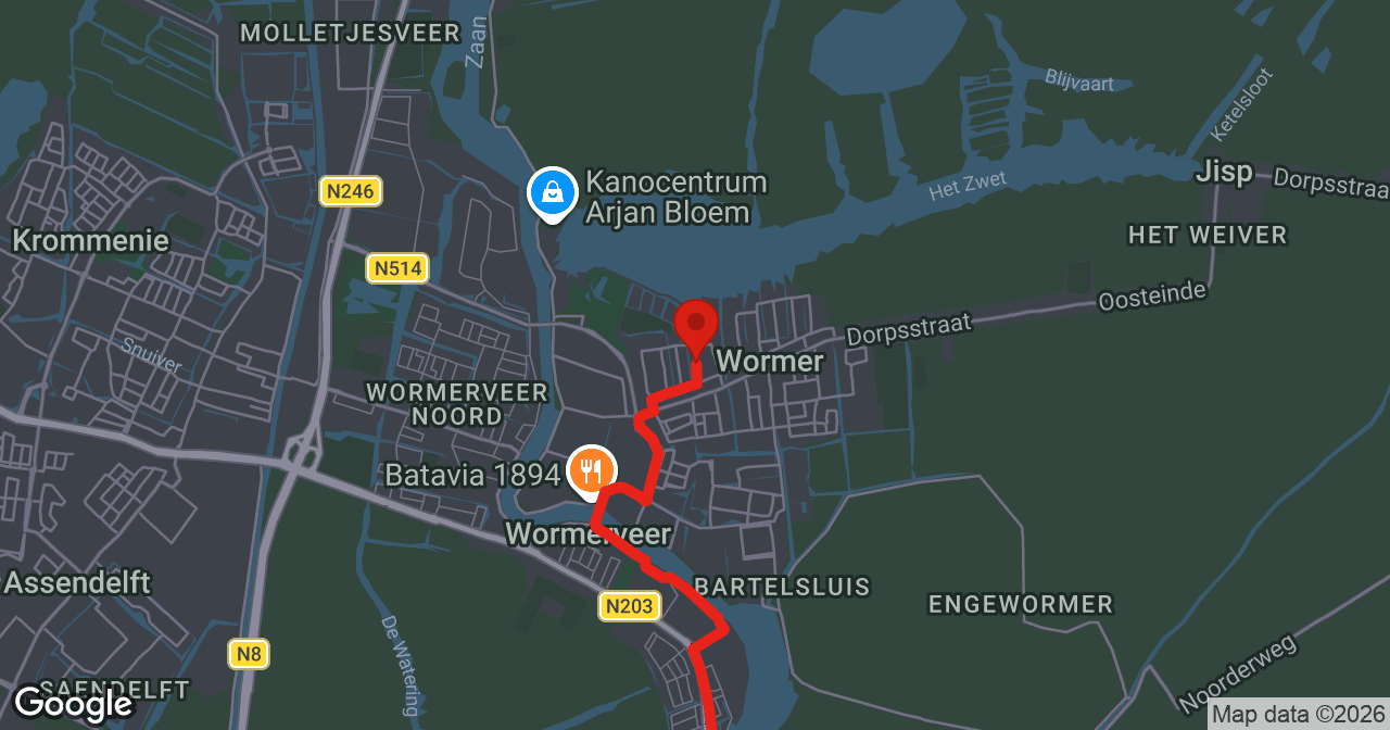 Kaart van de meldlocatie