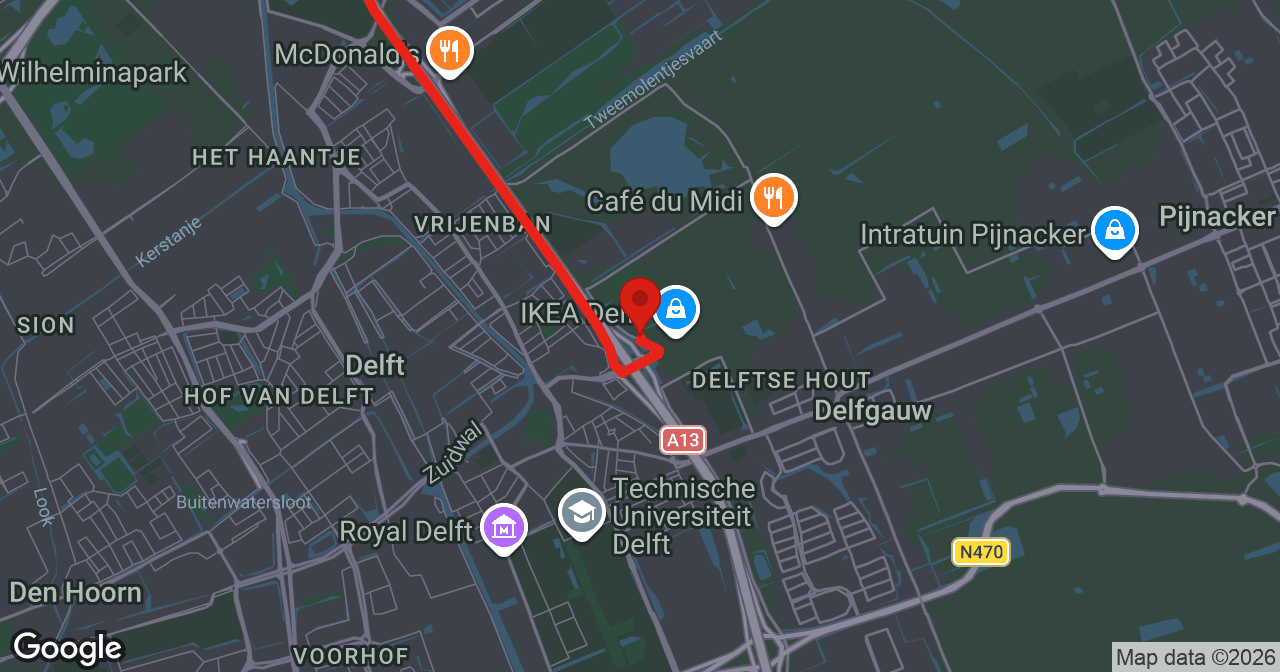 Kaart van de meldlocatie