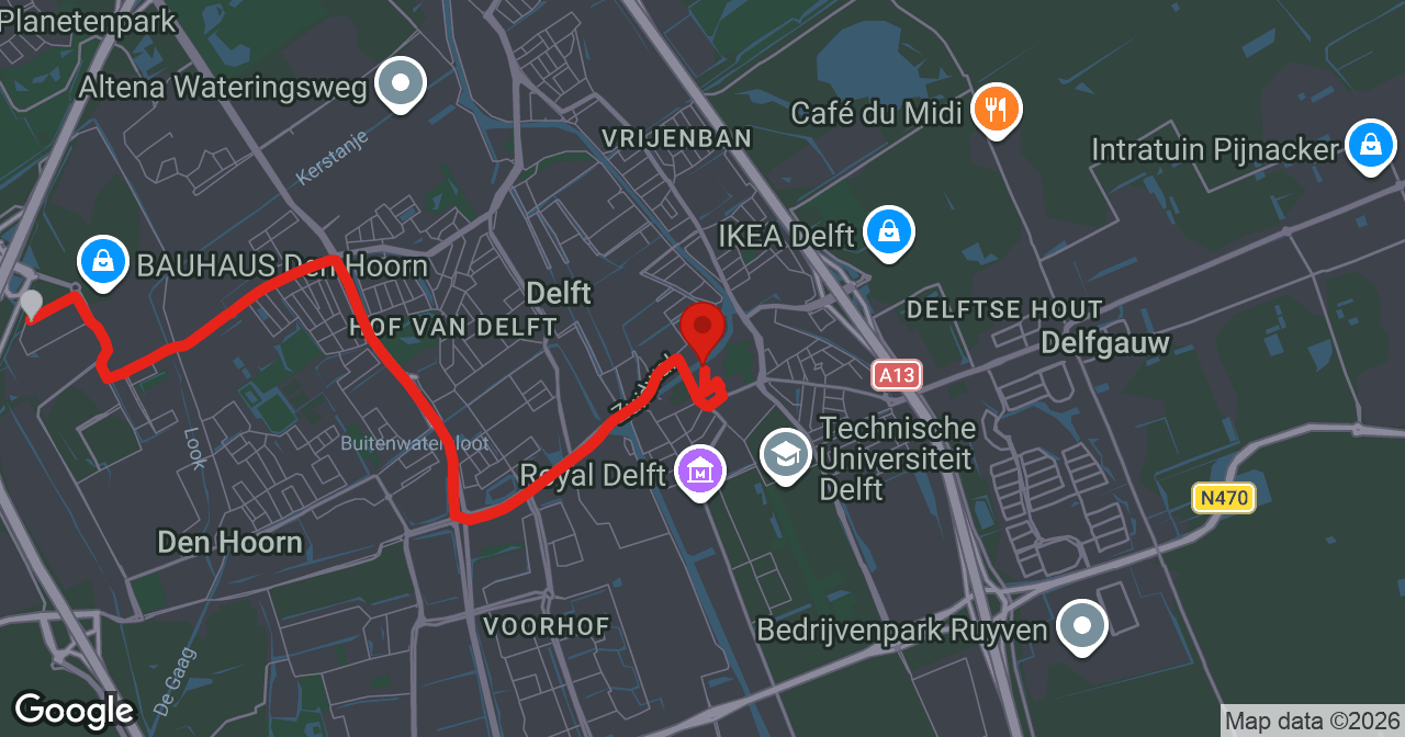 Kaart van de meldlocatie