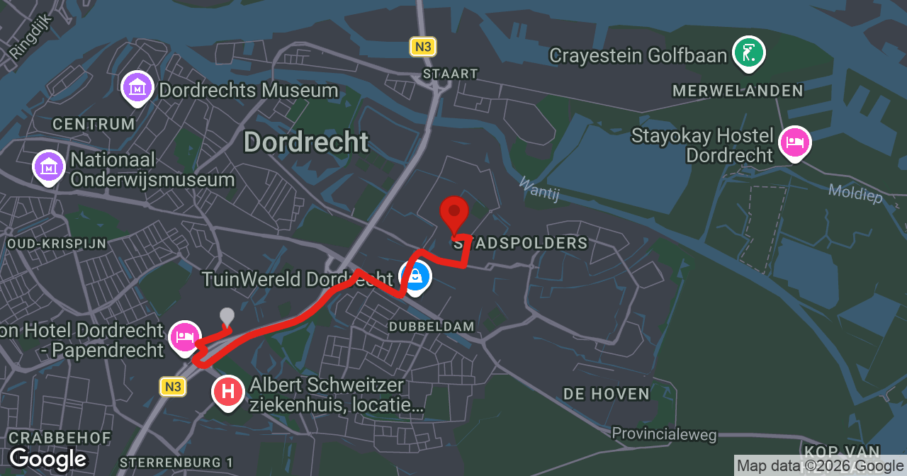 Kaart van de meldlocatie