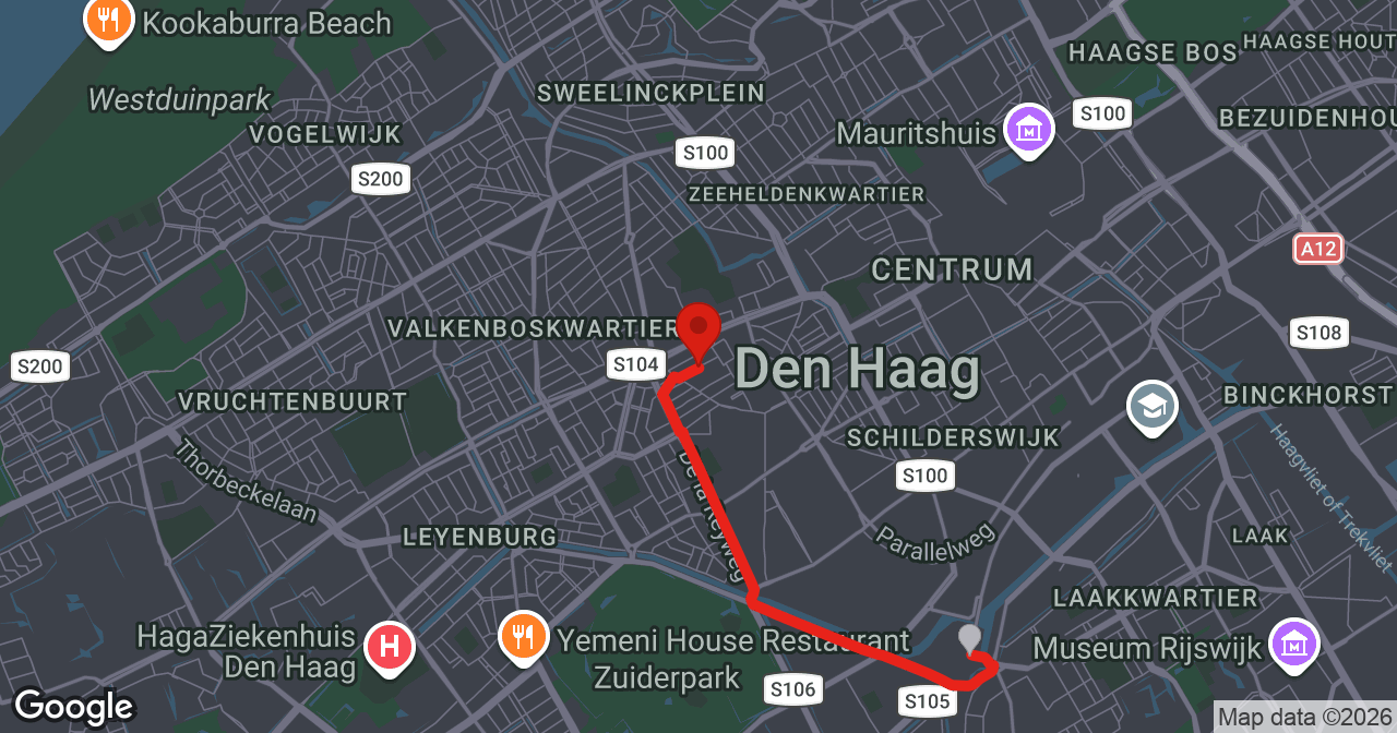 Kaart van de meldlocatie