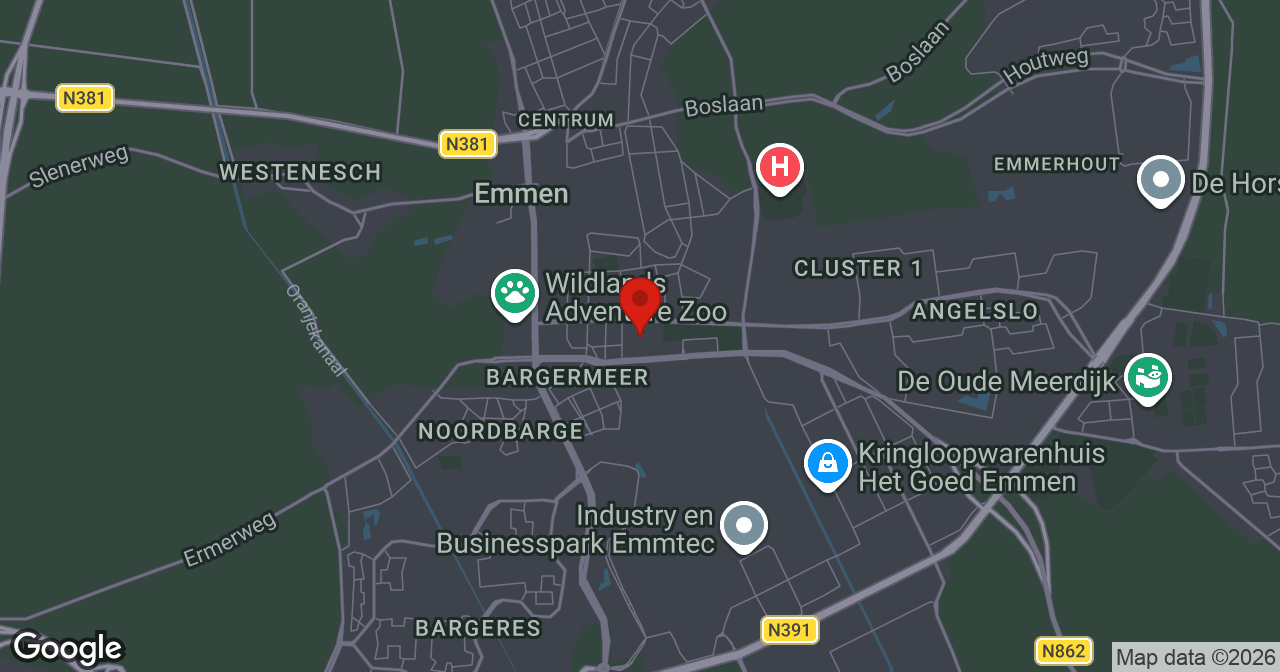 Kaart van de meldlocatie