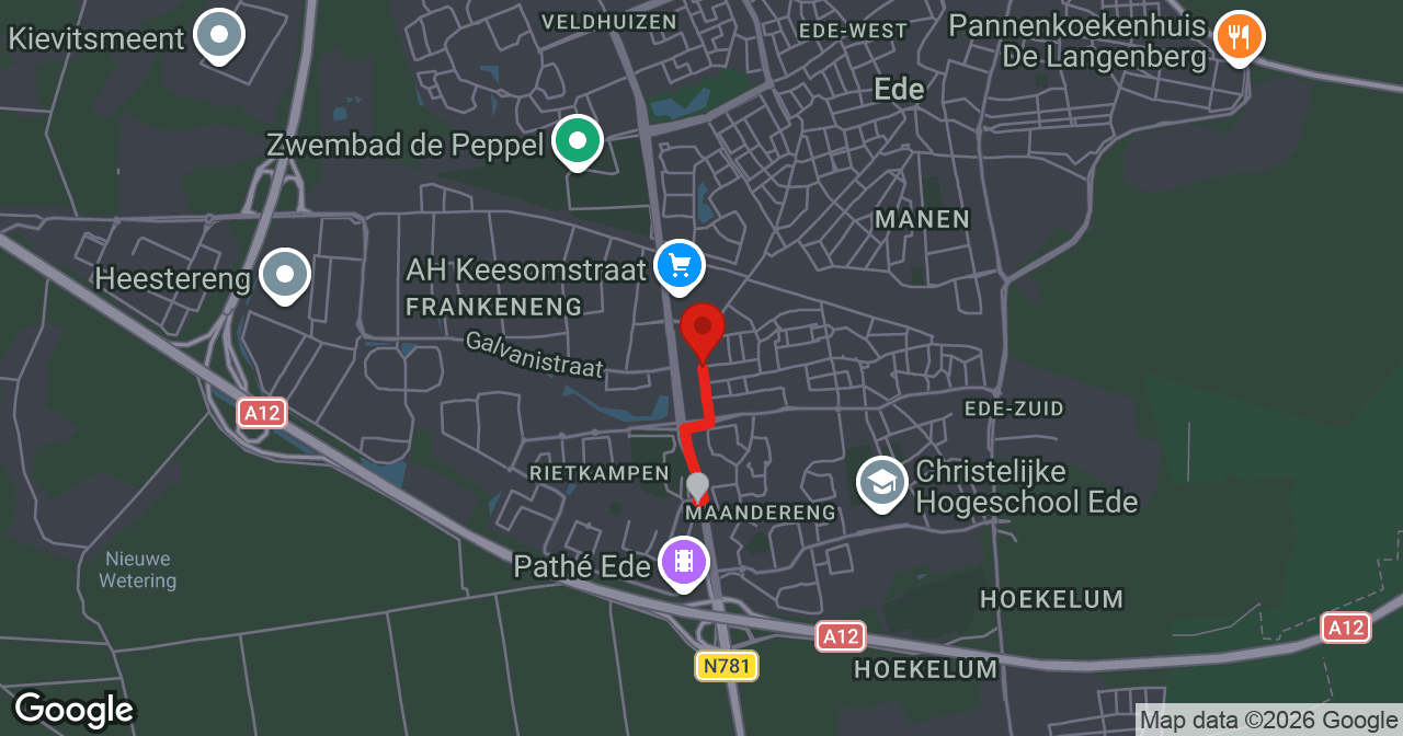 Kaart van de meldlocatie