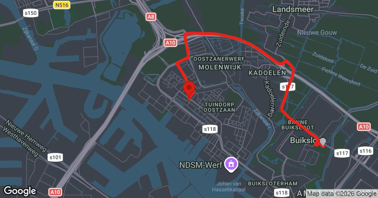 Kaart van de meldlocatie