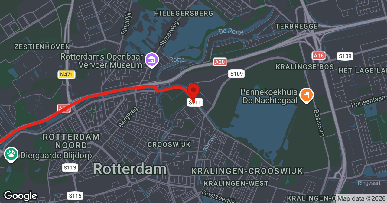 Kaart van de meldlocatie