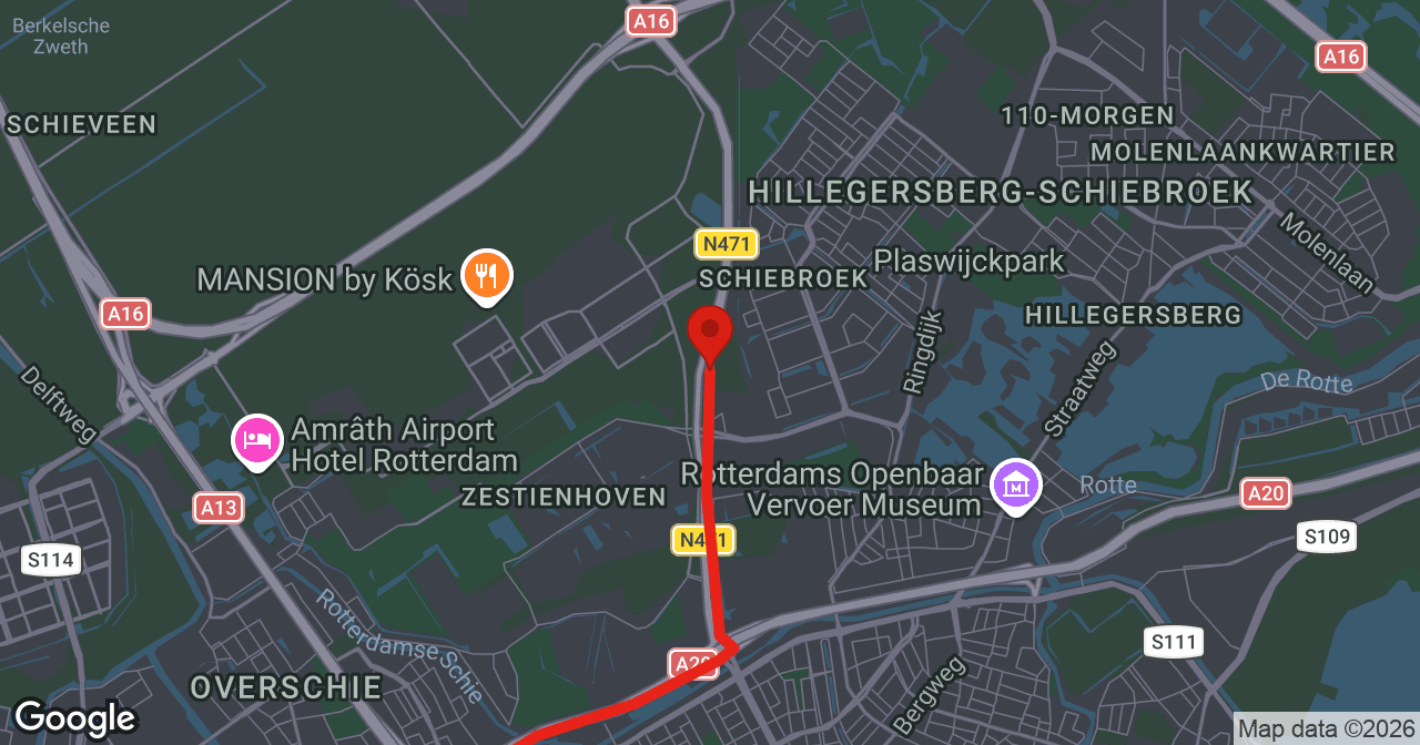 Kaart van de meldlocatie