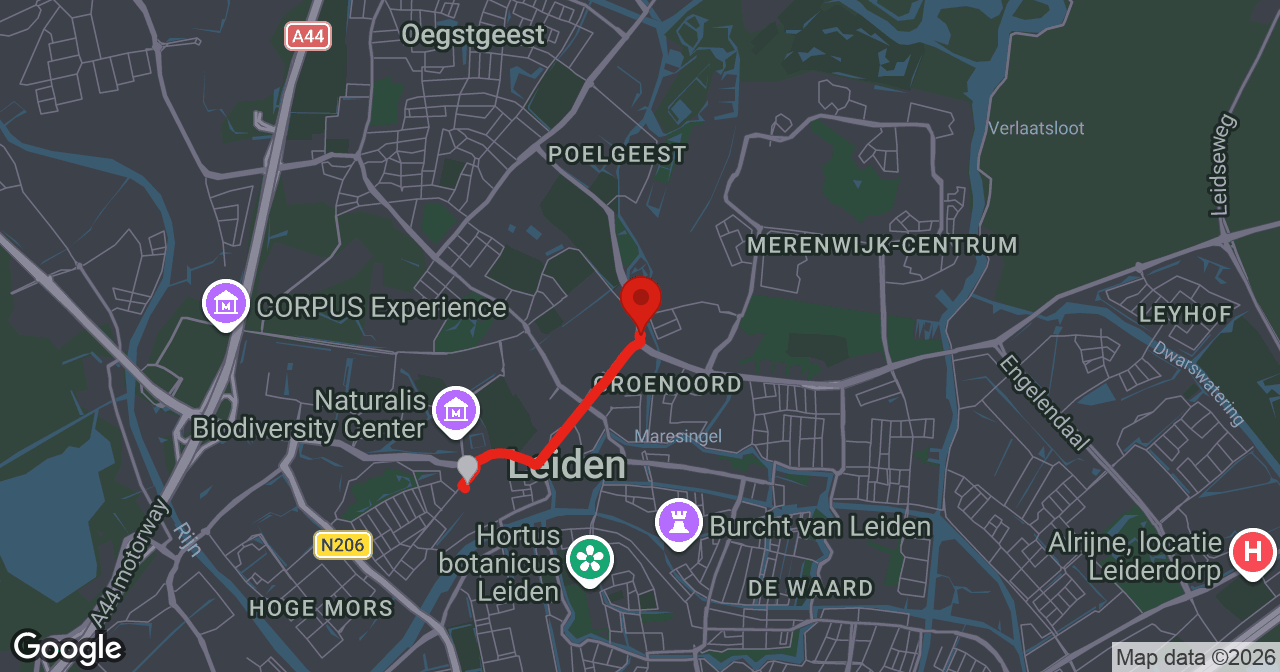 Kaart van de meldlocatie