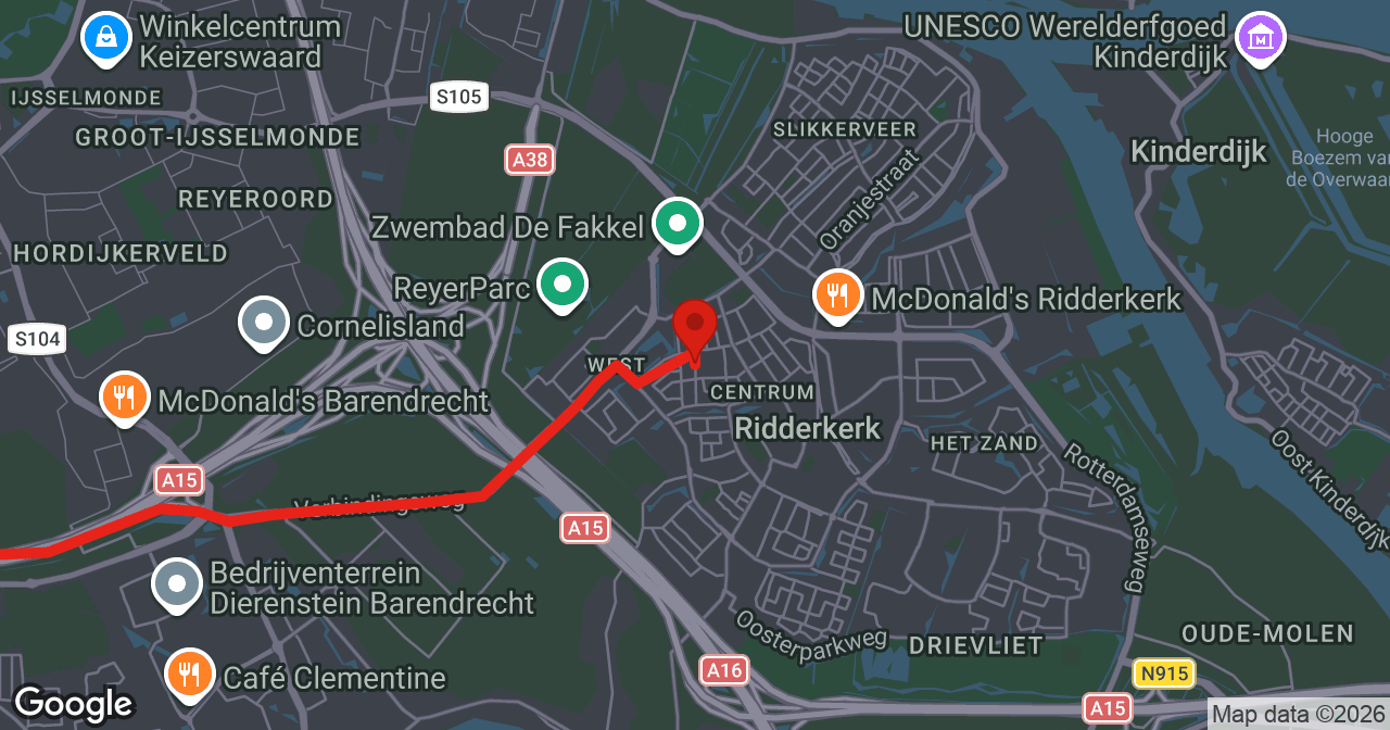 Kaart van de meldlocatie