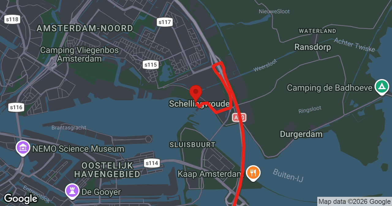 Kaart van de meldlocatie