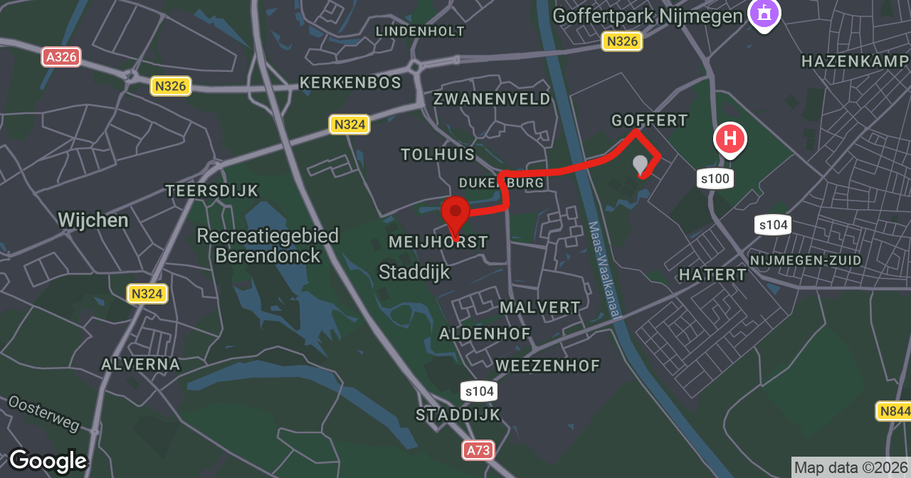 Kaart van de meldlocatie