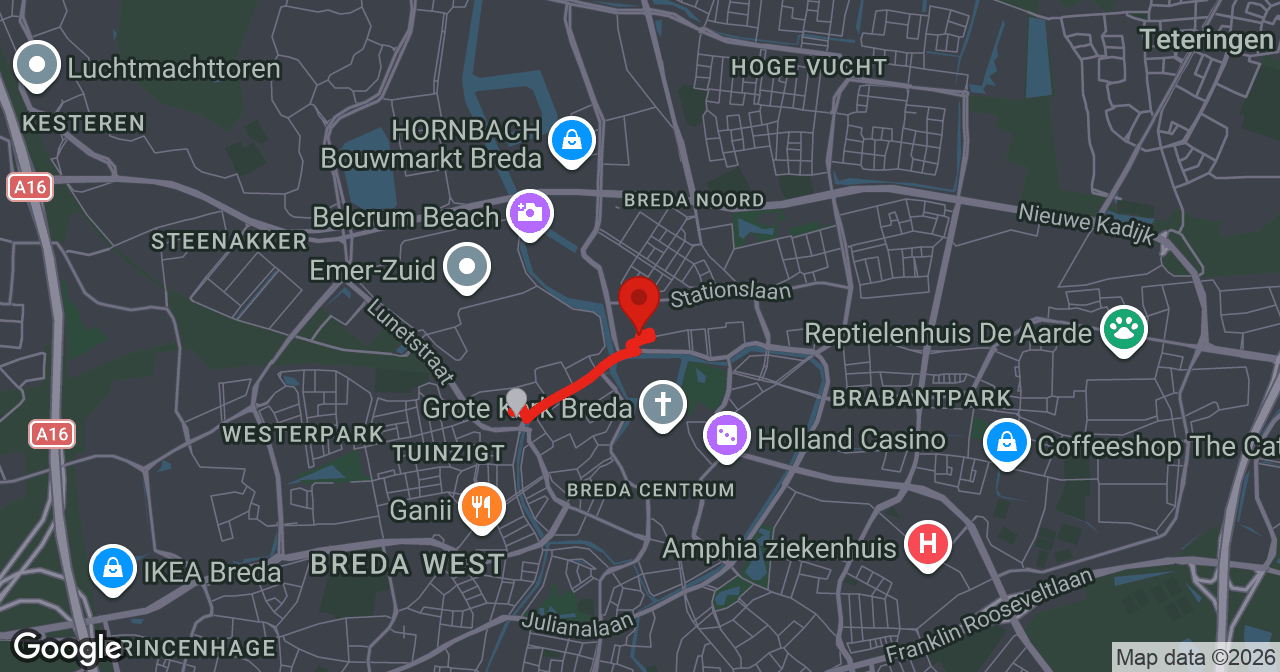 Kaart van de meldlocatie