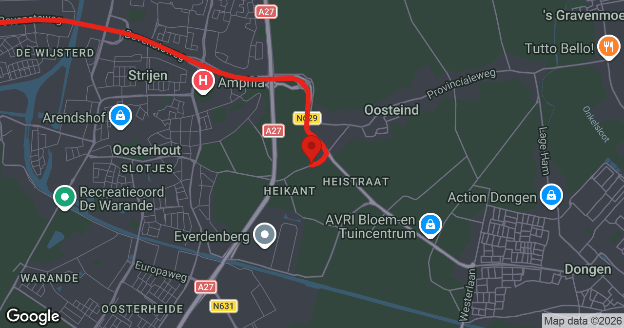 Kaart van de meldlocatie