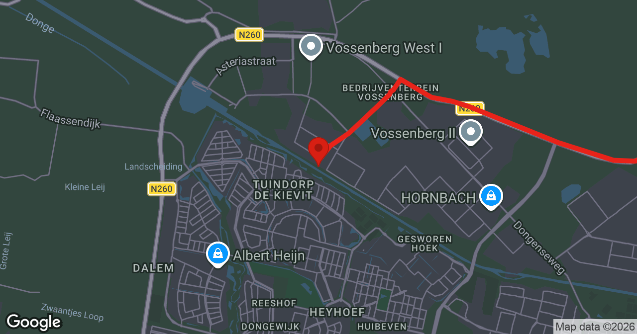 Kaart van de meldlocatie
