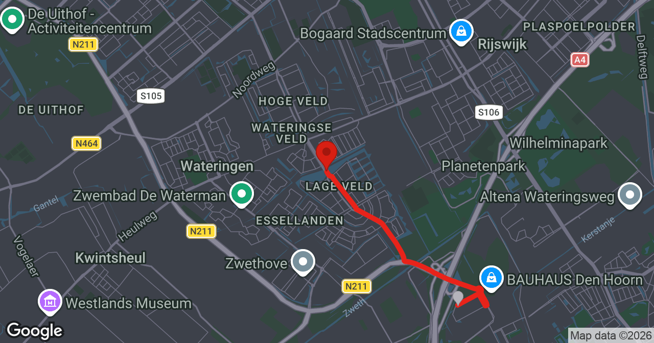 Kaart van de meldlocatie