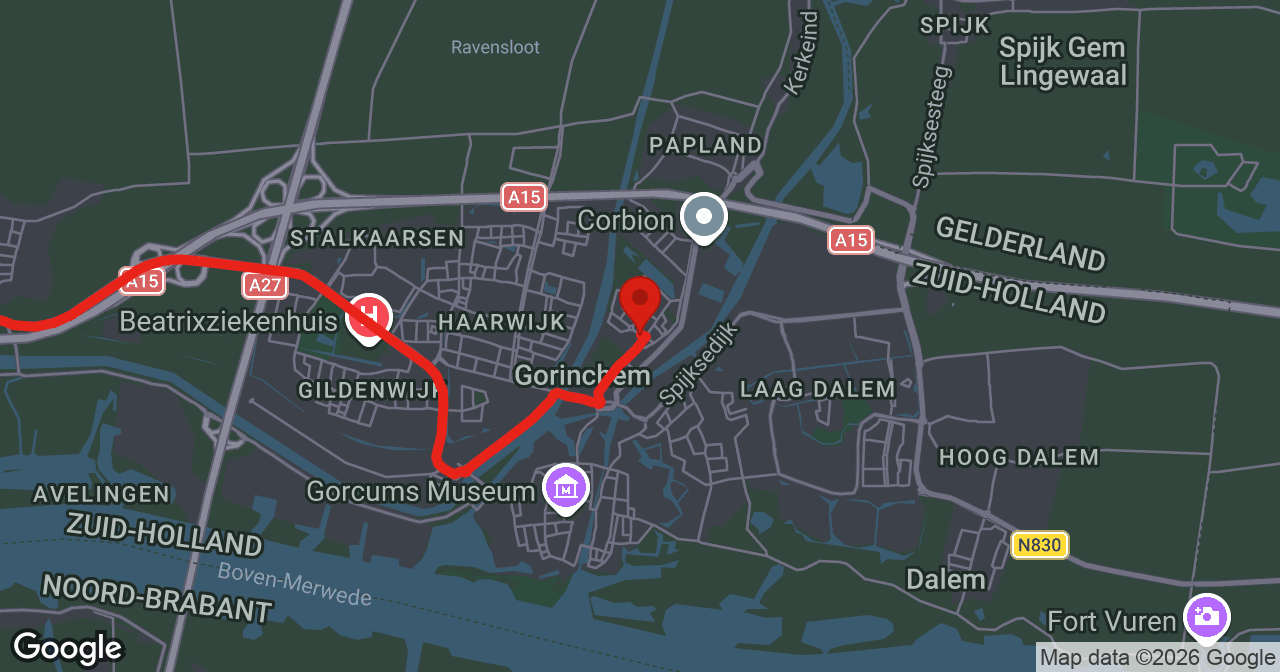 Kaart van de meldlocatie