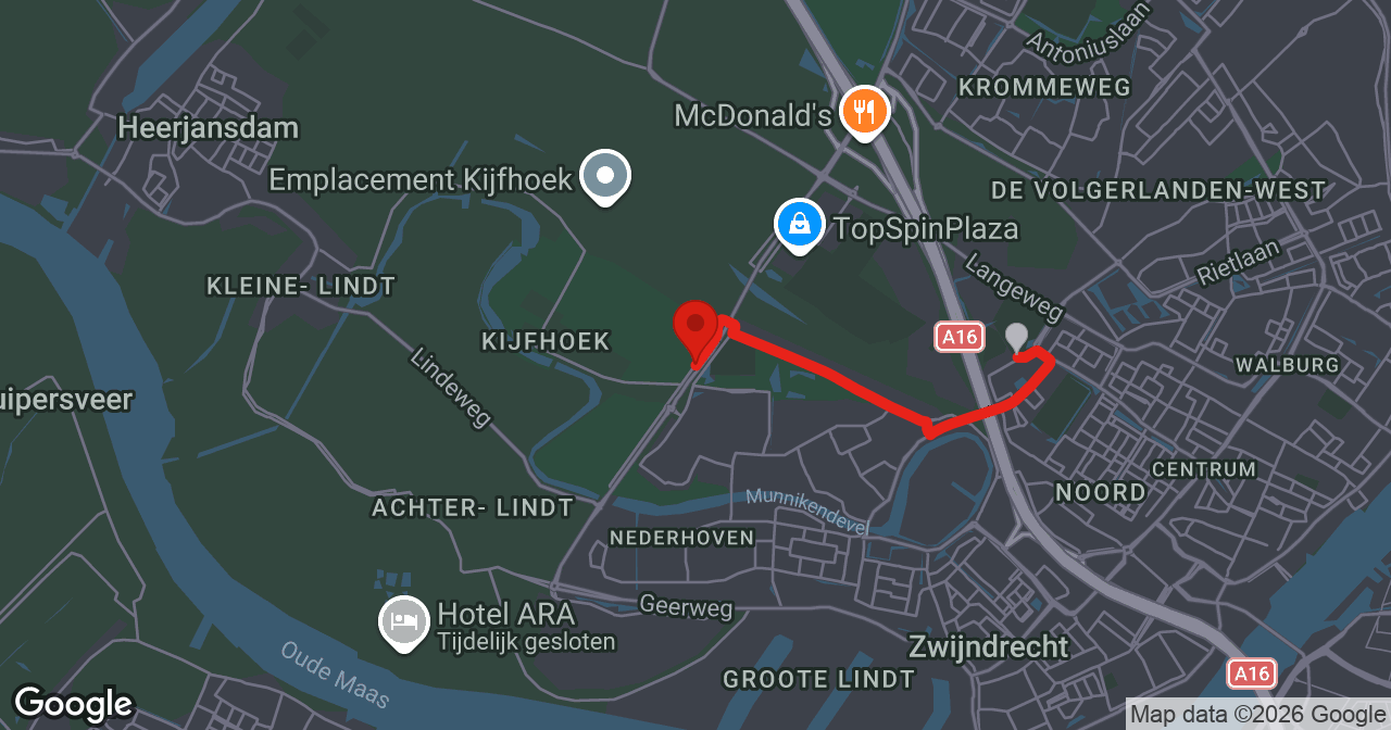 Kaart van de meldlocatie