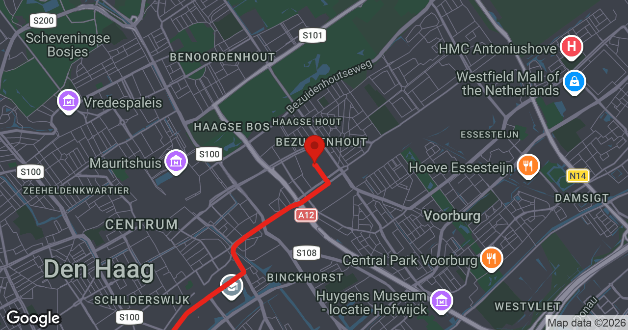Kaart van de meldlocatie