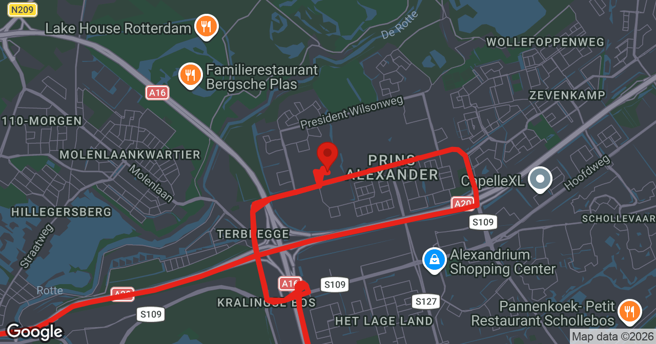 Kaart van de meldlocatie