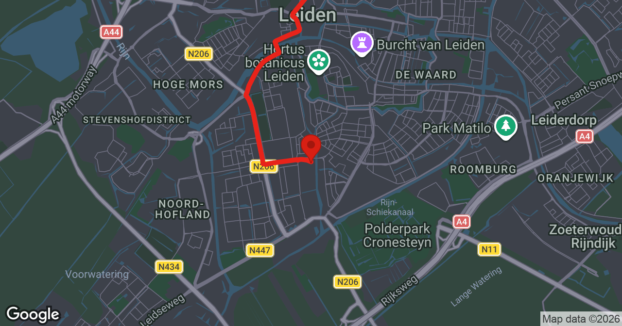 Kaart van de meldlocatie