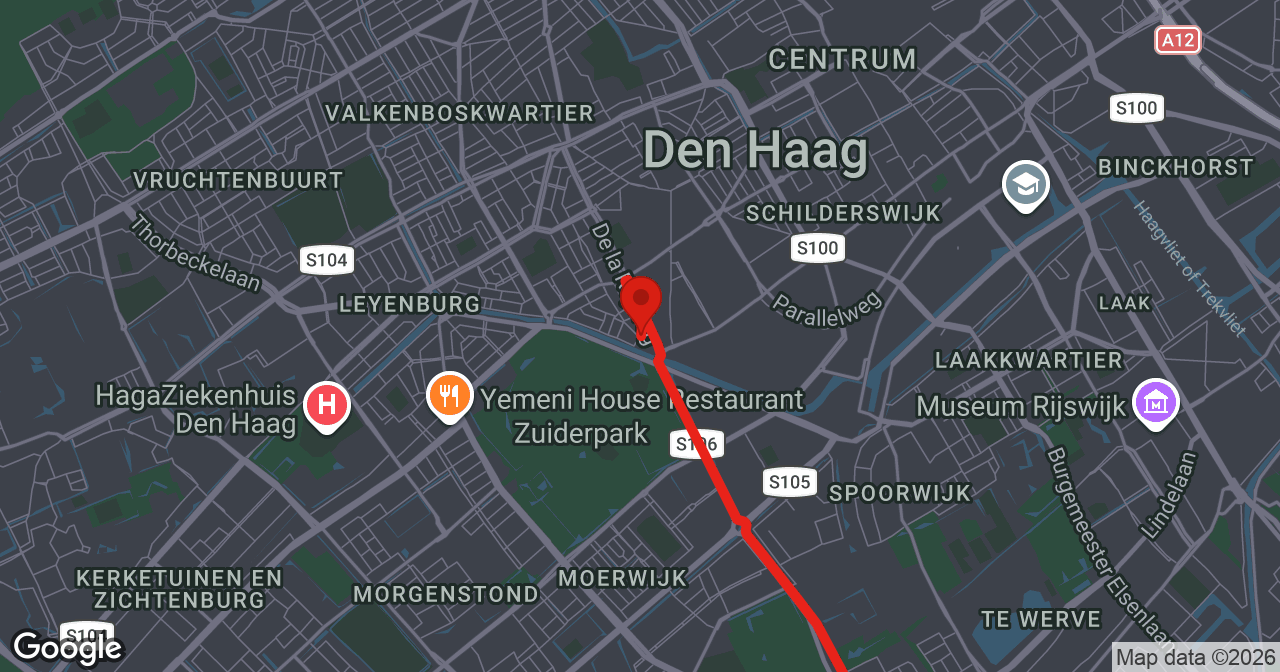 Kaart van de meldlocatie