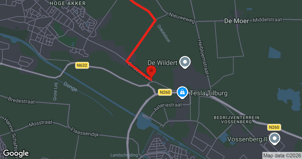 Kaart van de meldlocatie
