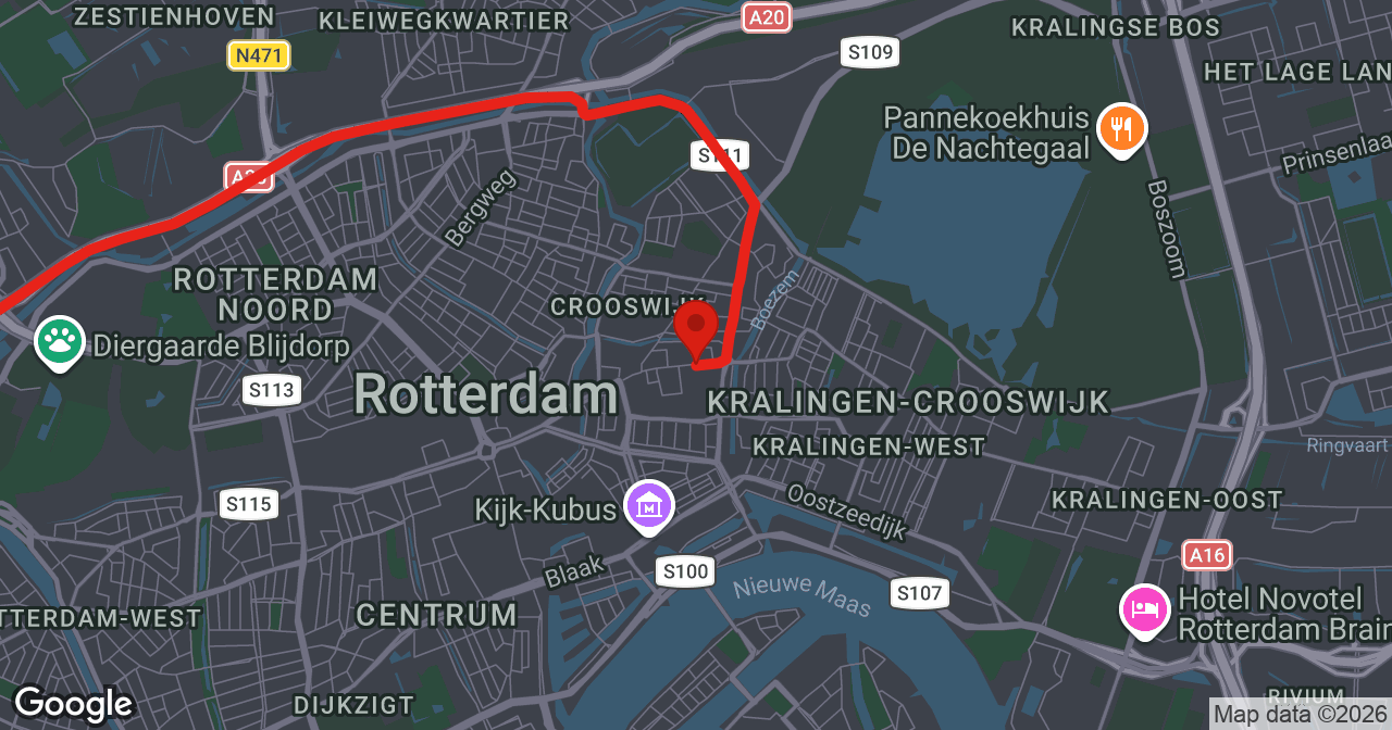 Kaart van de meldlocatie