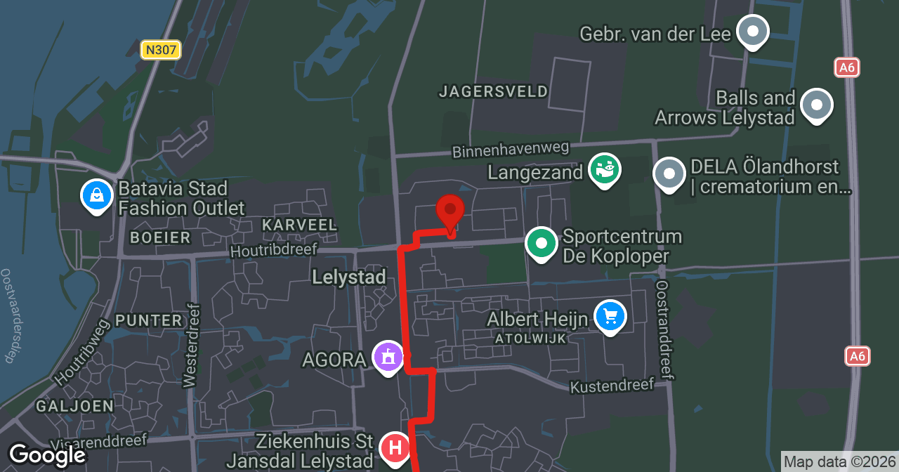 Kaart van de meldlocatie