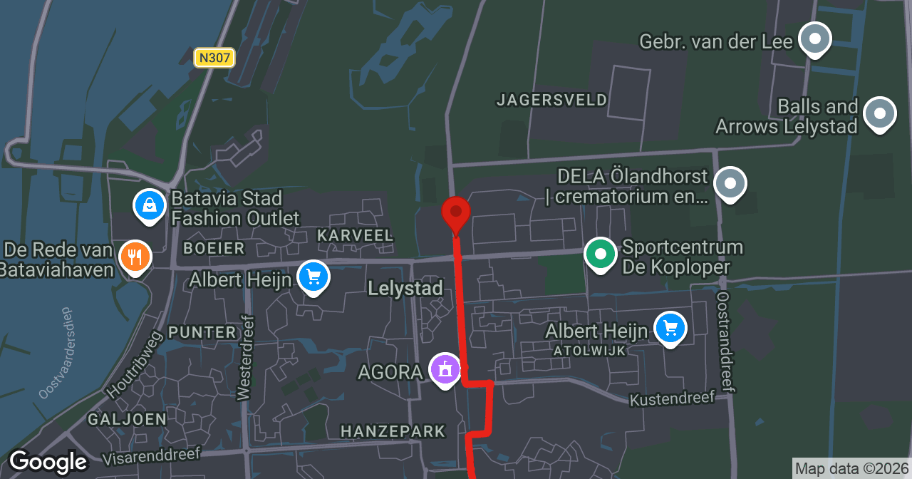 Kaart van de meldlocatie