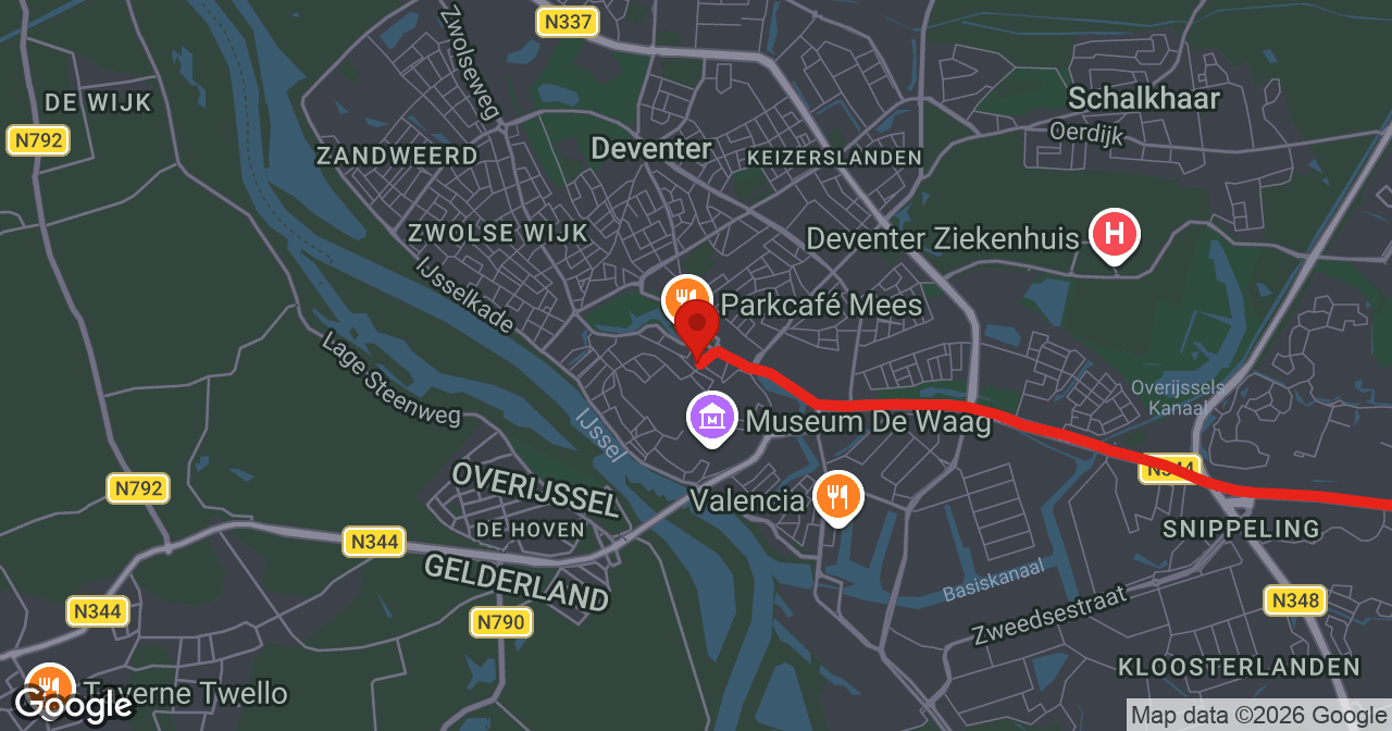 Kaart van de meldlocatie
