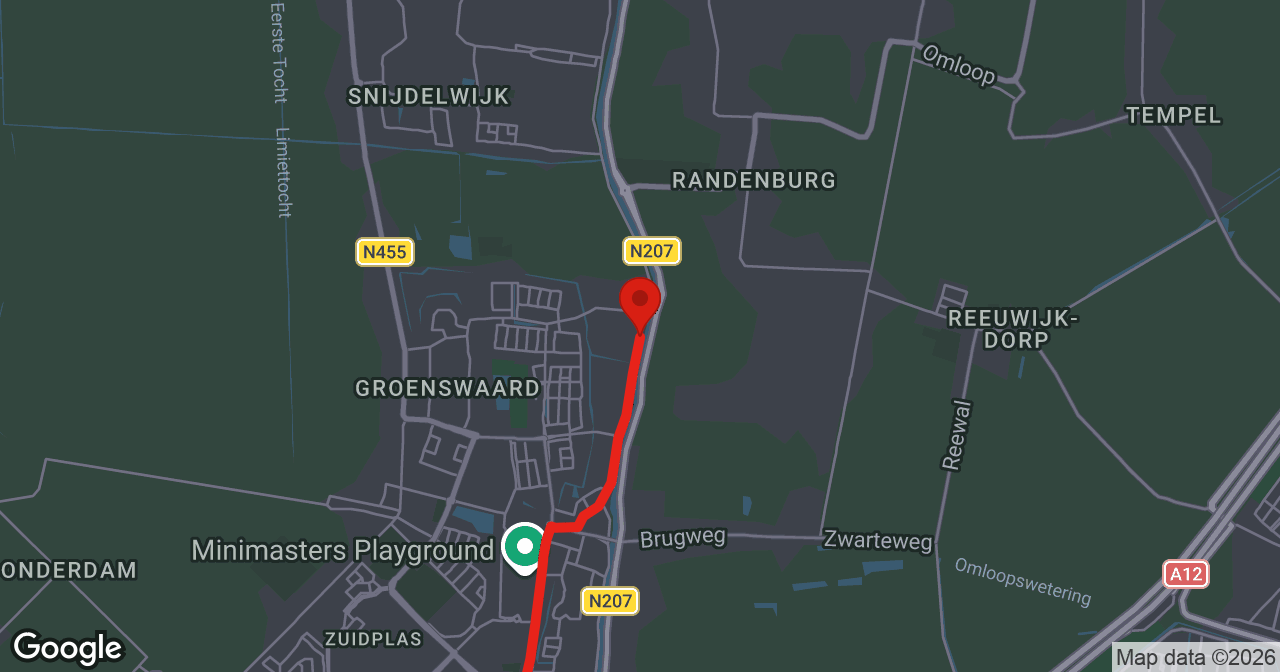 Kaart van de meldlocatie
