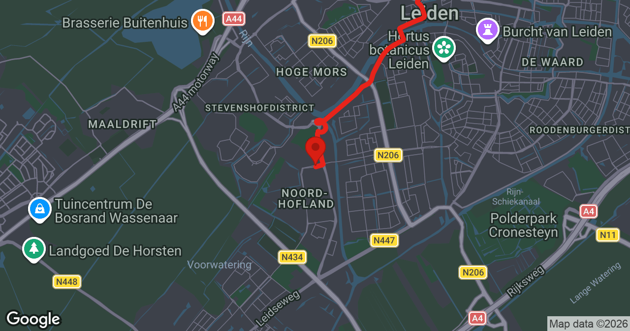 Kaart van de meldlocatie