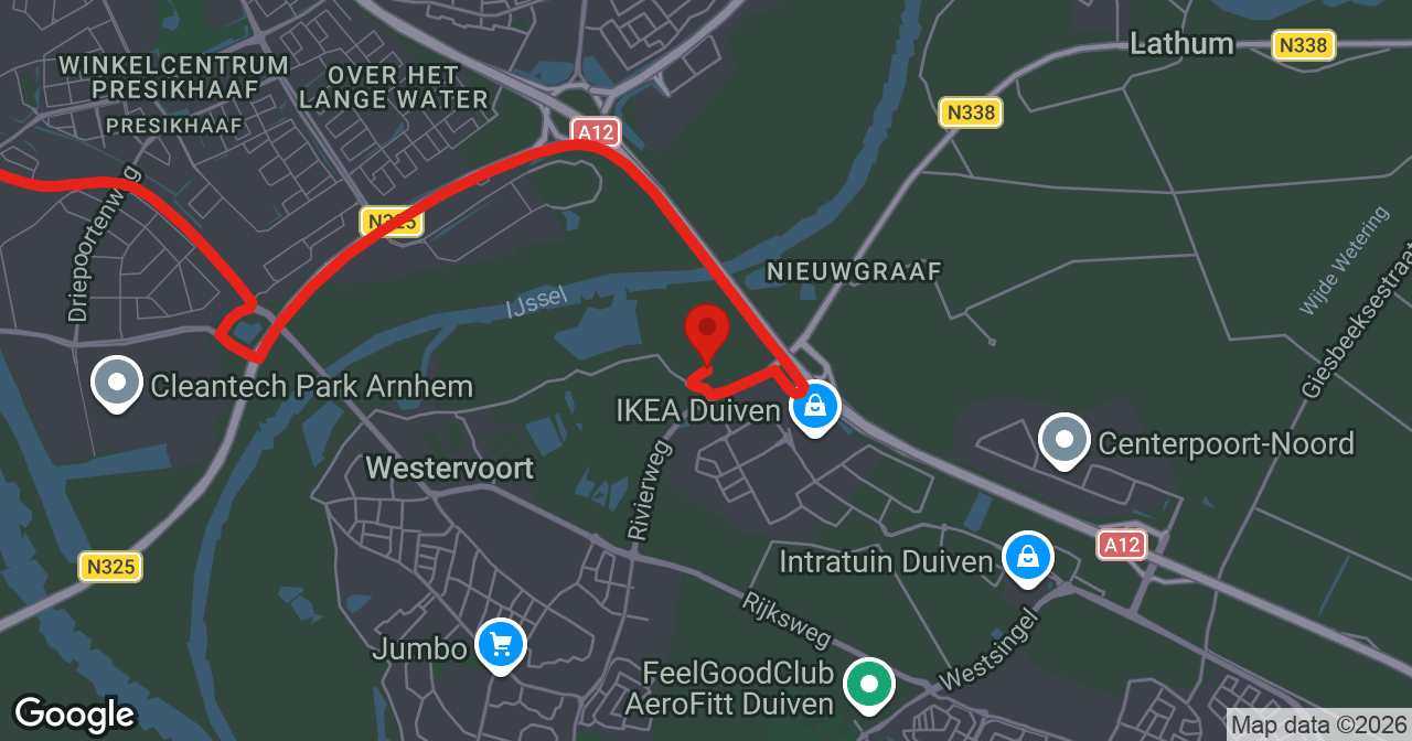 Kaart van de meldlocatie