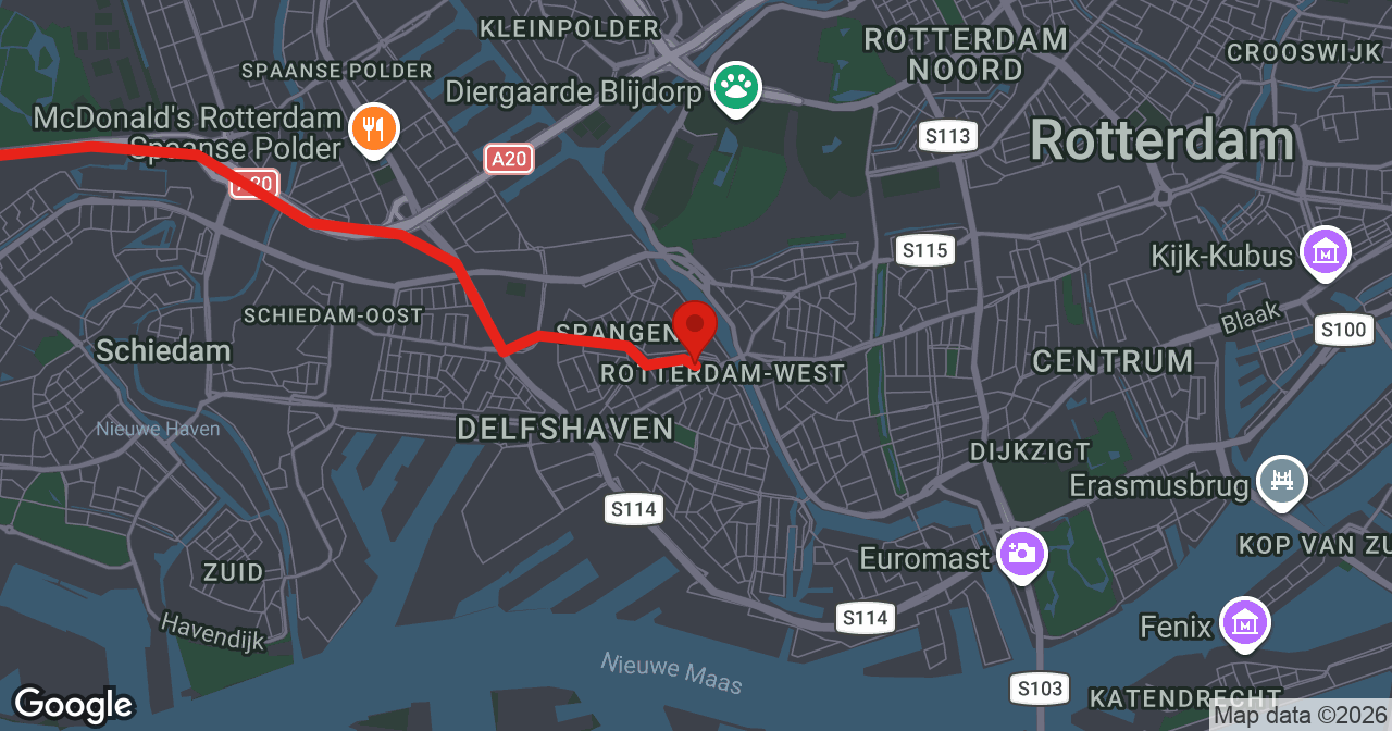 Kaart van de meldlocatie
