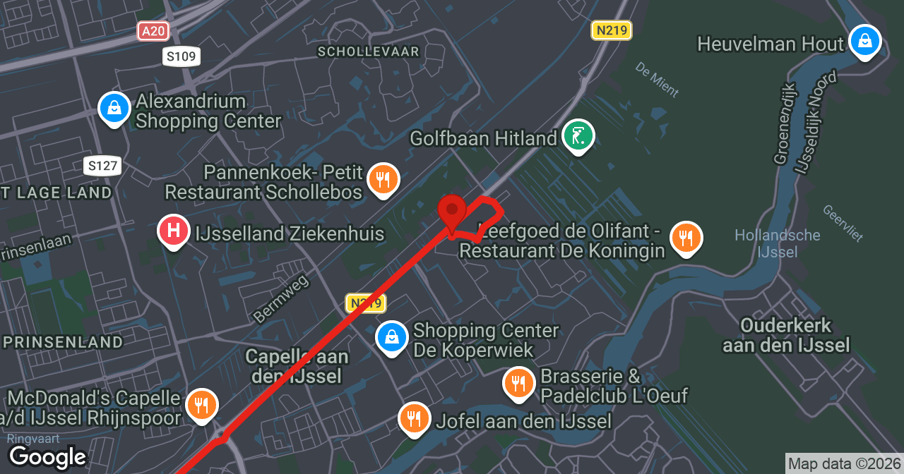 Kaart van de meldlocatie