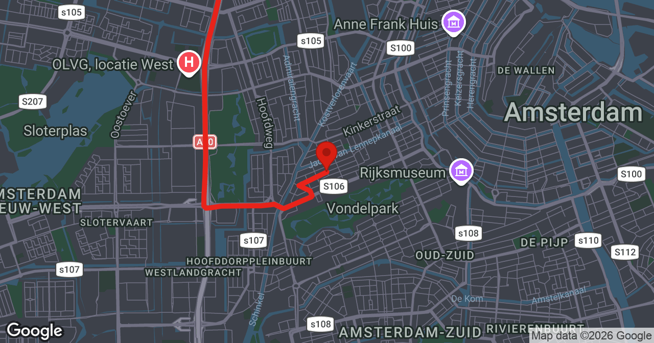 Kaart van de meldlocatie