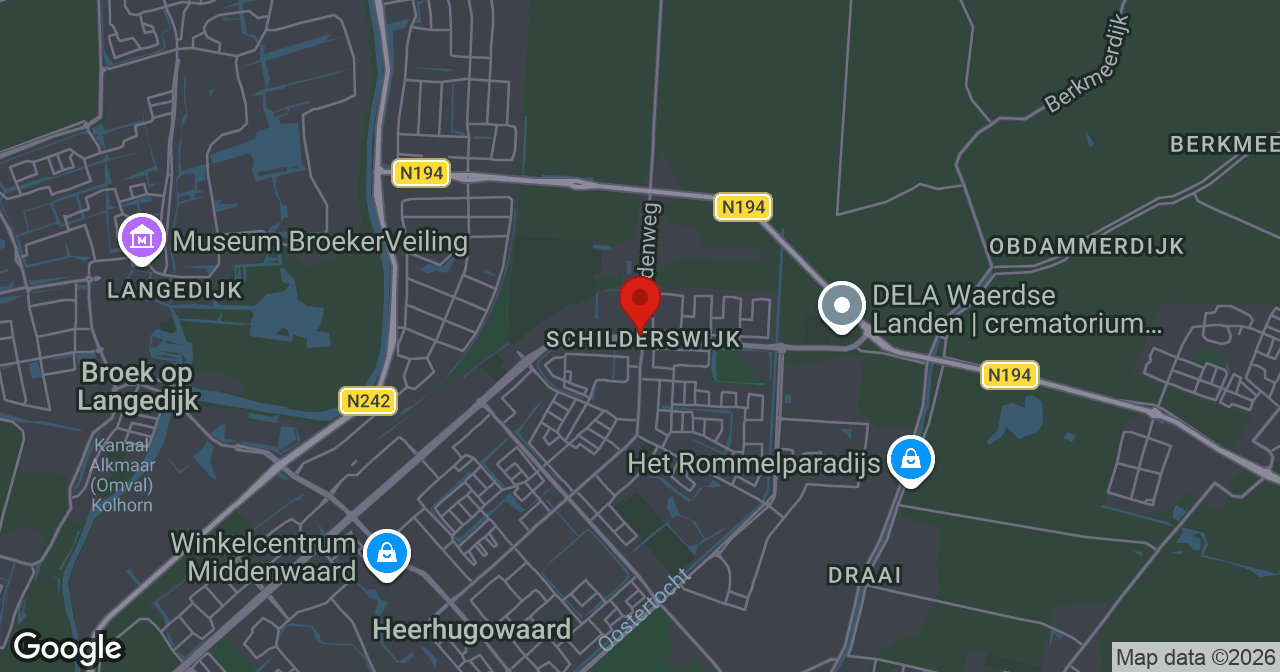 Kaart van de meldlocatie