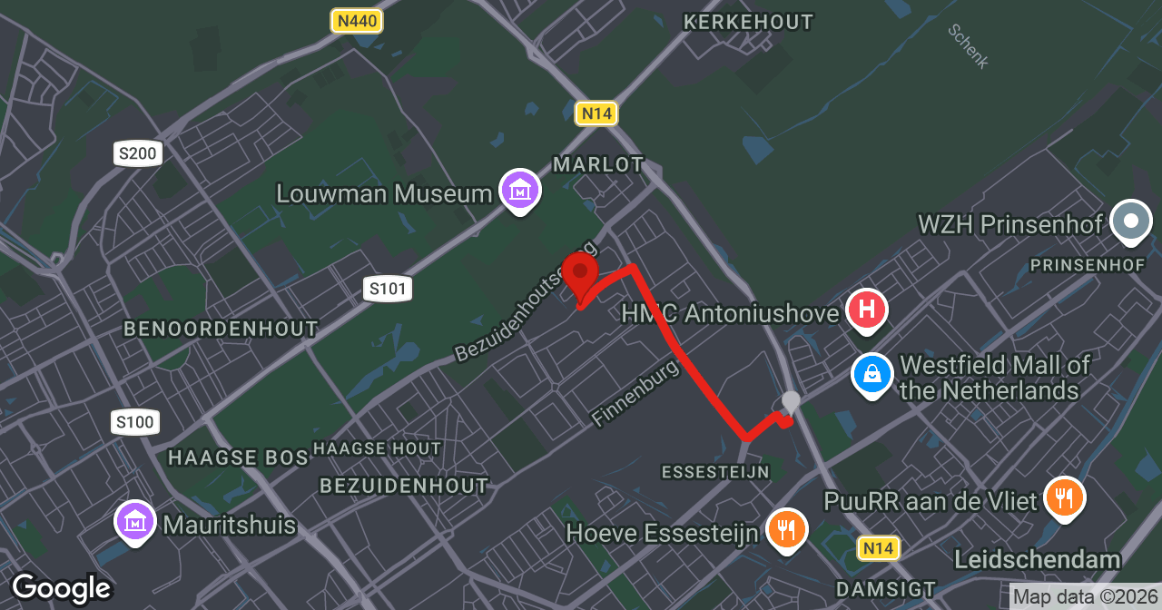 Kaart van de meldlocatie