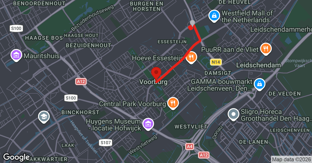 Kaart van de meldlocatie