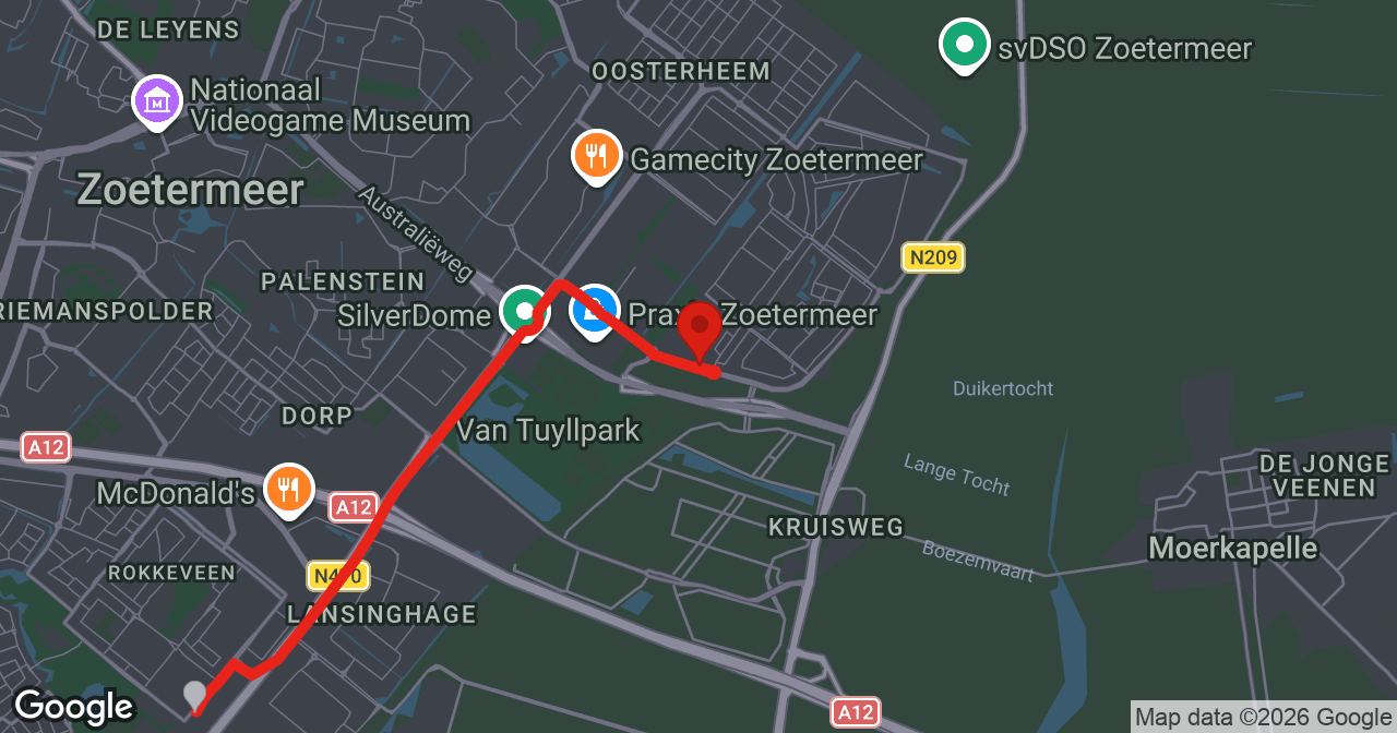 Kaart van de meldlocatie