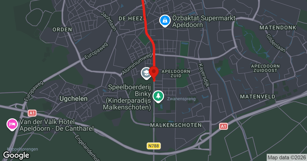 Kaart van de meldlocatie