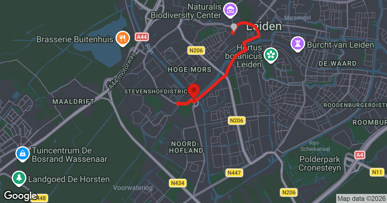Kaart van de meldlocatie