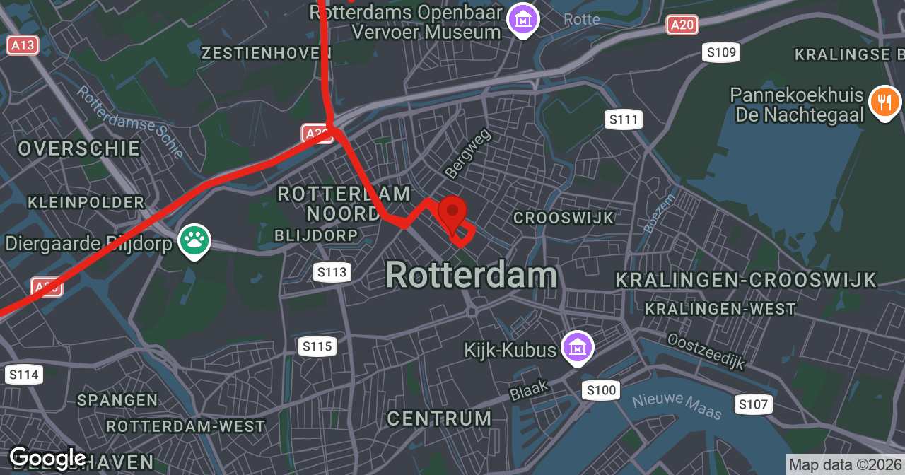 Kaart van de meldlocatie