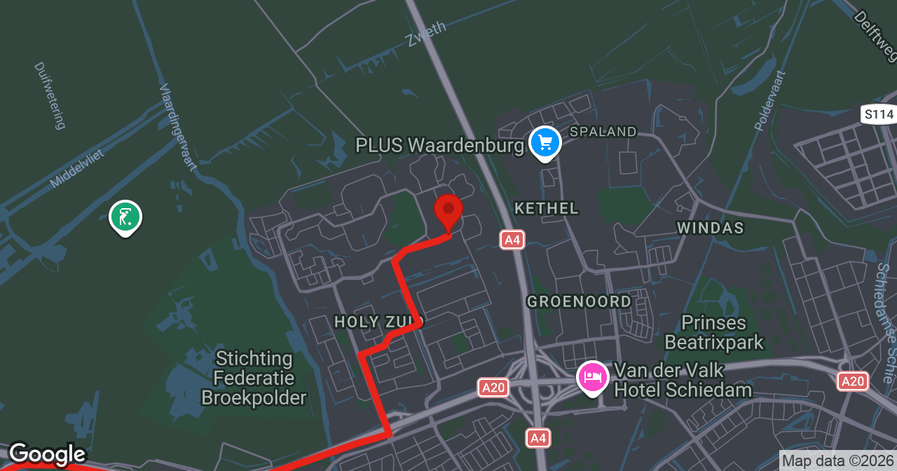 Kaart van de meldlocatie