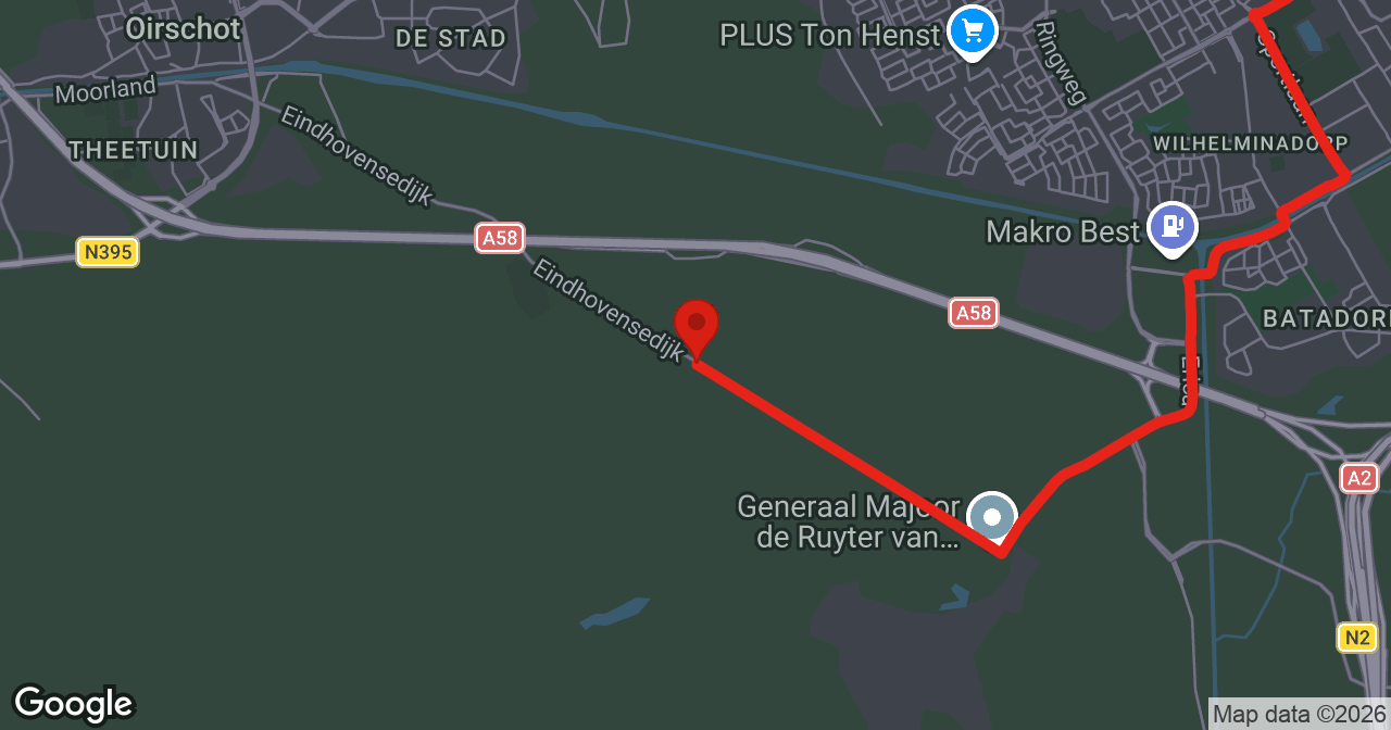 Kaart van de meldlocatie