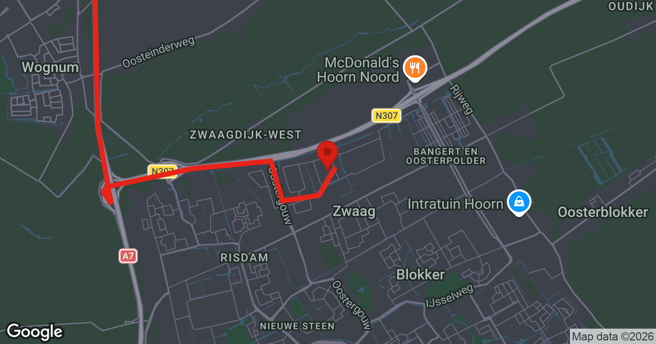Kaart van de meldlocatie