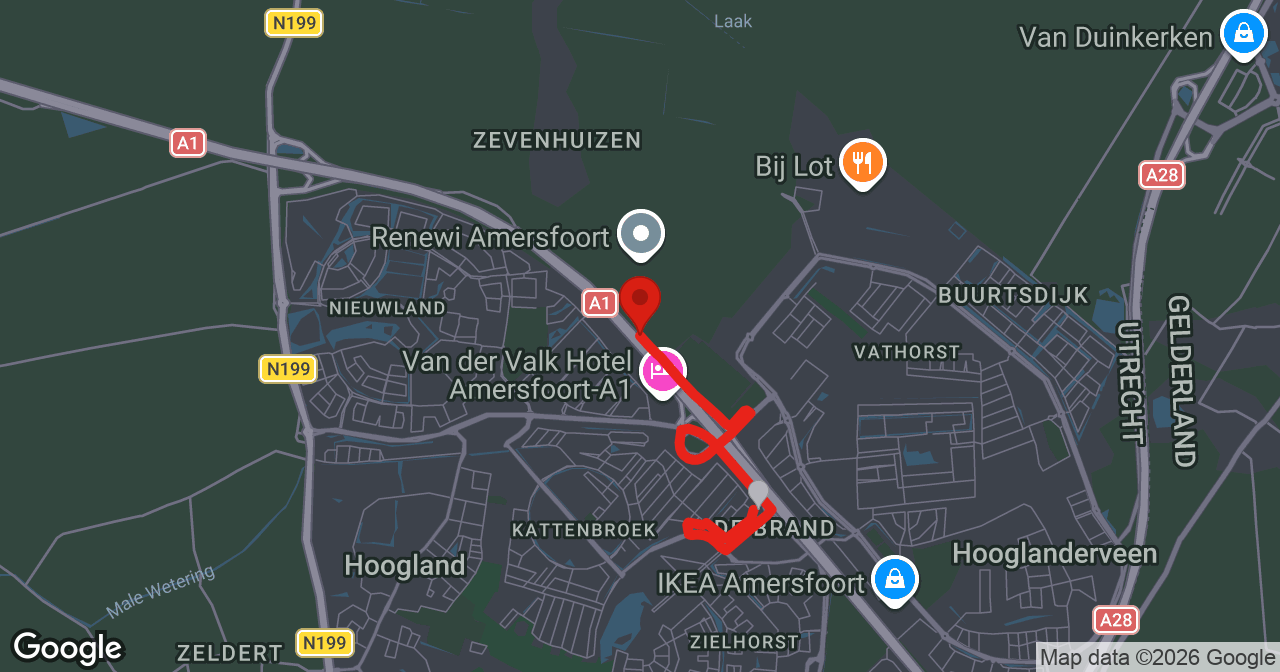 Kaart van de meldlocatie
