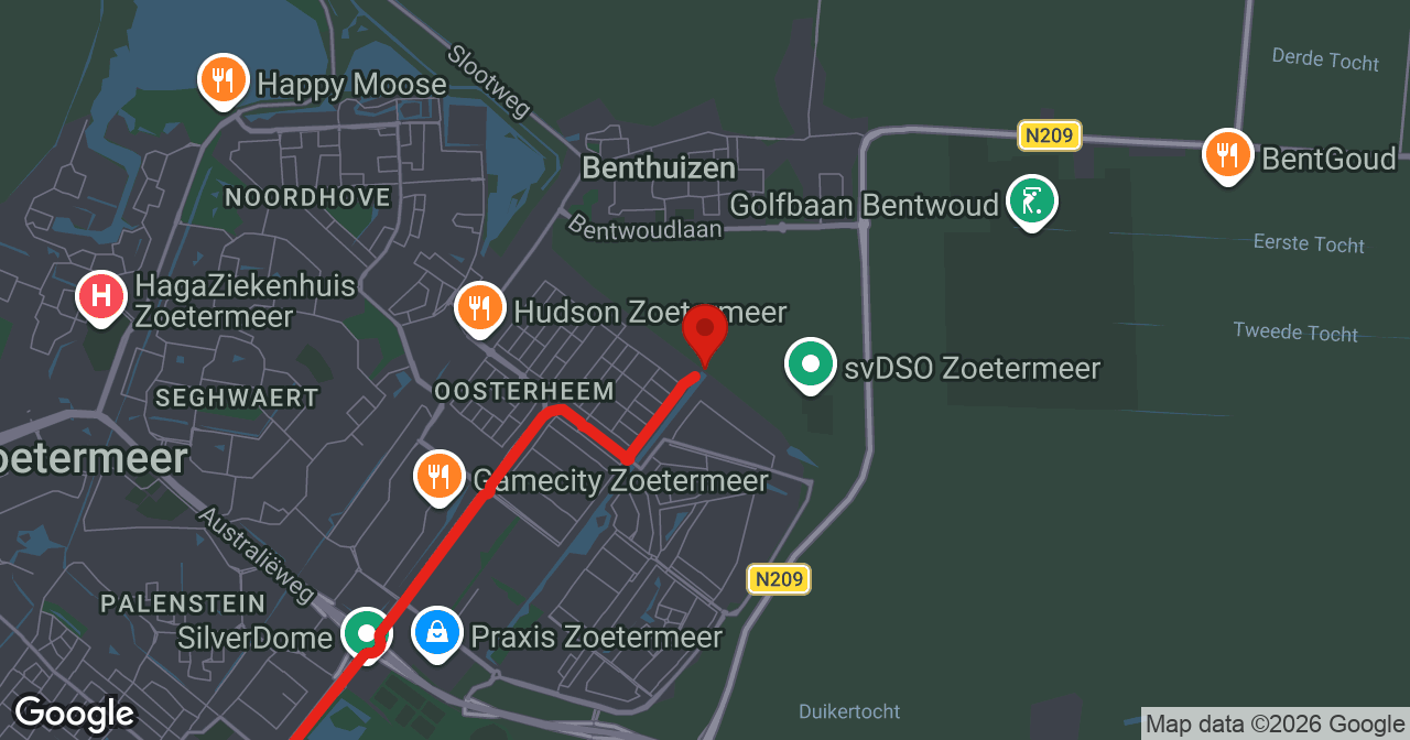Kaart van de meldlocatie