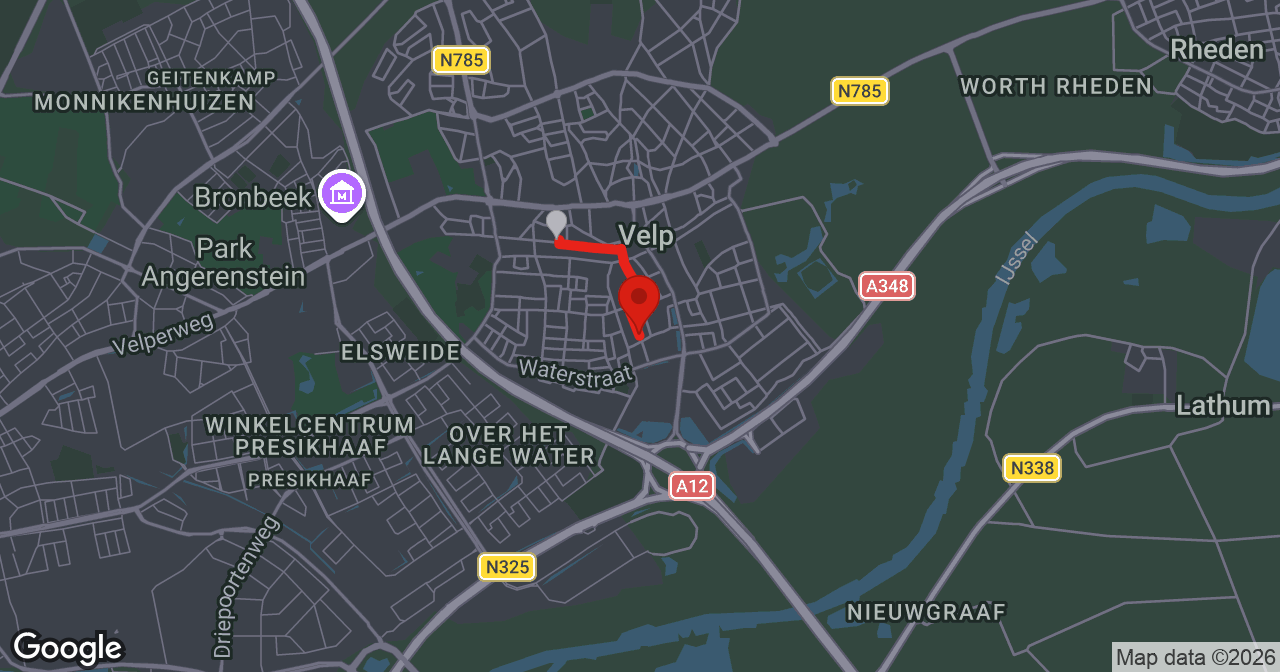 Kaart van de meldlocatie