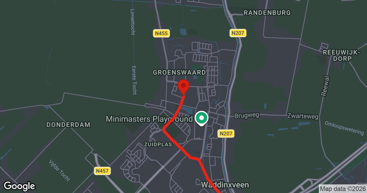 Kaart van de meldlocatie